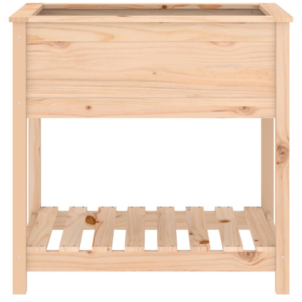 vidaXL Jardinière avec étagère 82,5x54x81 cm Bois de pin massif