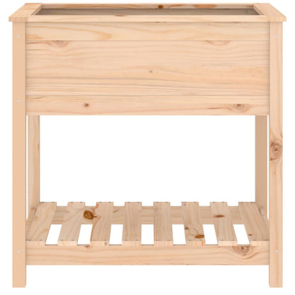 vidaXL Jardinière avec étagère 82,5x54x81 cm Bois de pin massif