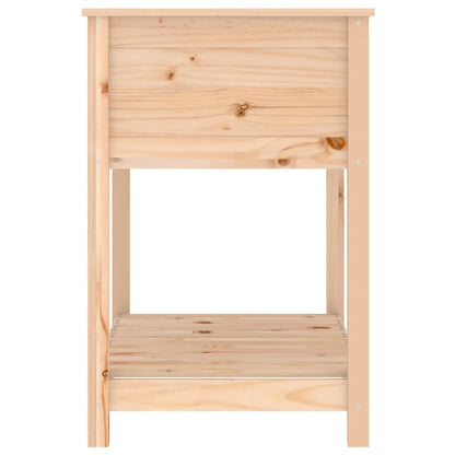vidaXL Jardinière avec étagère 82,5x54x81 cm Bois de pin massif