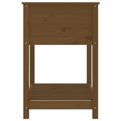 vidaXL Jardinière avec étagère Marron miel 82,5x54x81 cm Bois de pin