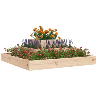 vidaXL Jardinière 80x80x27 cm Bois de pin massif