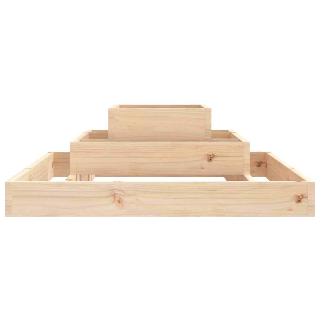 vidaXL Jardinière 80x80x27 cm Bois de pin massif