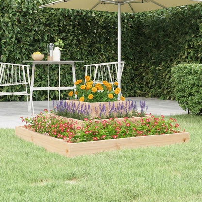 vidaXL Jardinière 80x80x27 cm Bois de pin massif
