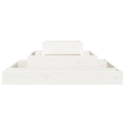 vidaXL Jardinière Blanc 80x80x27 cm Pin Massif