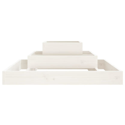 vidaXL Jardinière Blanc 80x80x27 cm Pin Massif