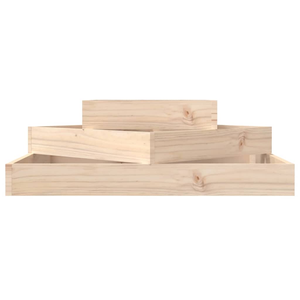 vidaXL Jardinière 83x83x27 cm Bois de pin massif