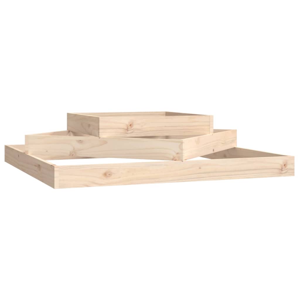 vidaXL Jardinière 112x112x27 cm Bois de pin massif