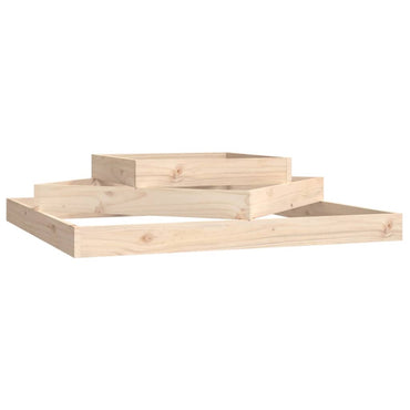 vidaXL Jardinière 112x112x27 cm Bois de pin massif