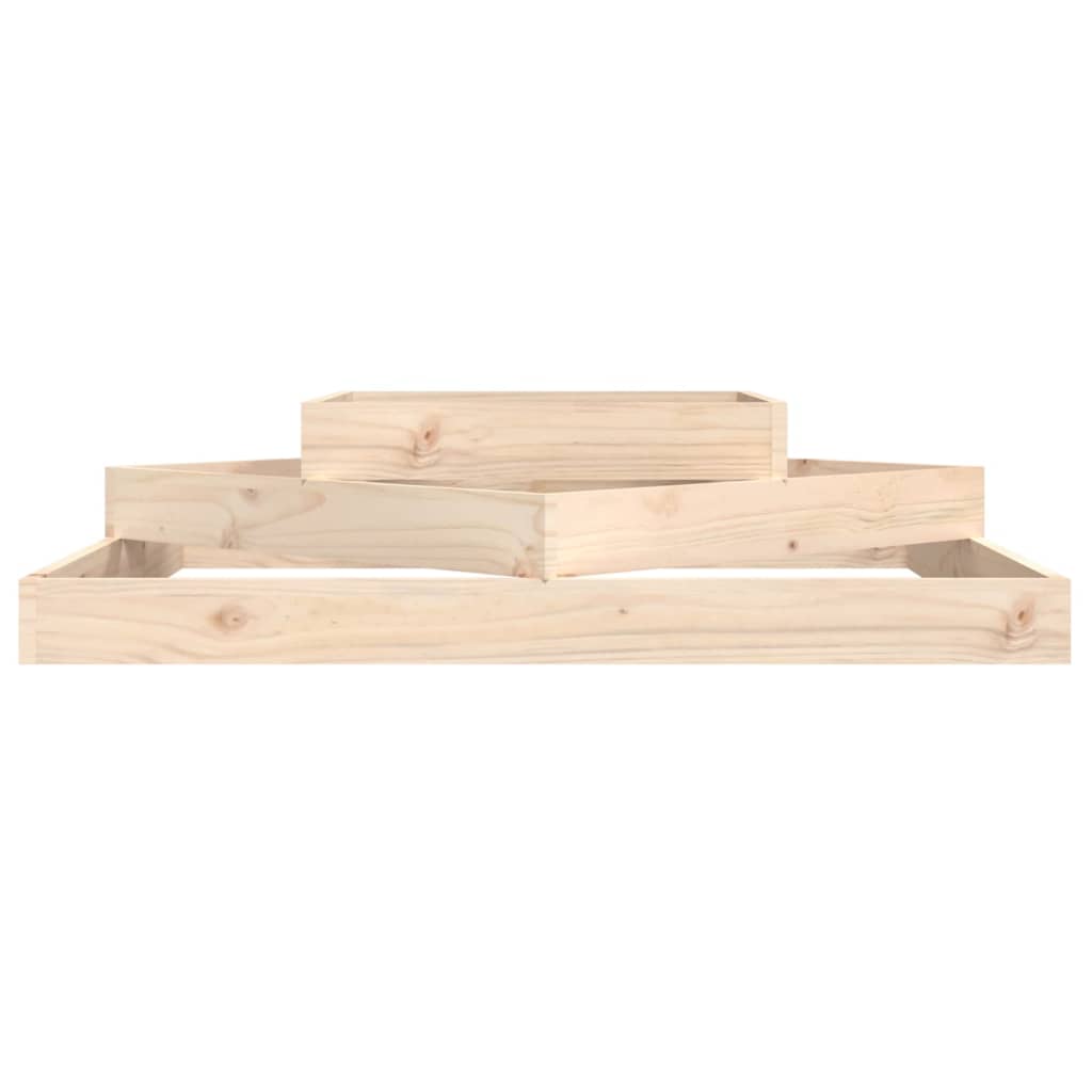 vidaXL Jardinière 112x112x27 cm Bois de pin massif