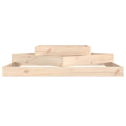 vidaXL Jardinière 112x112x27 cm Bois de pin massif