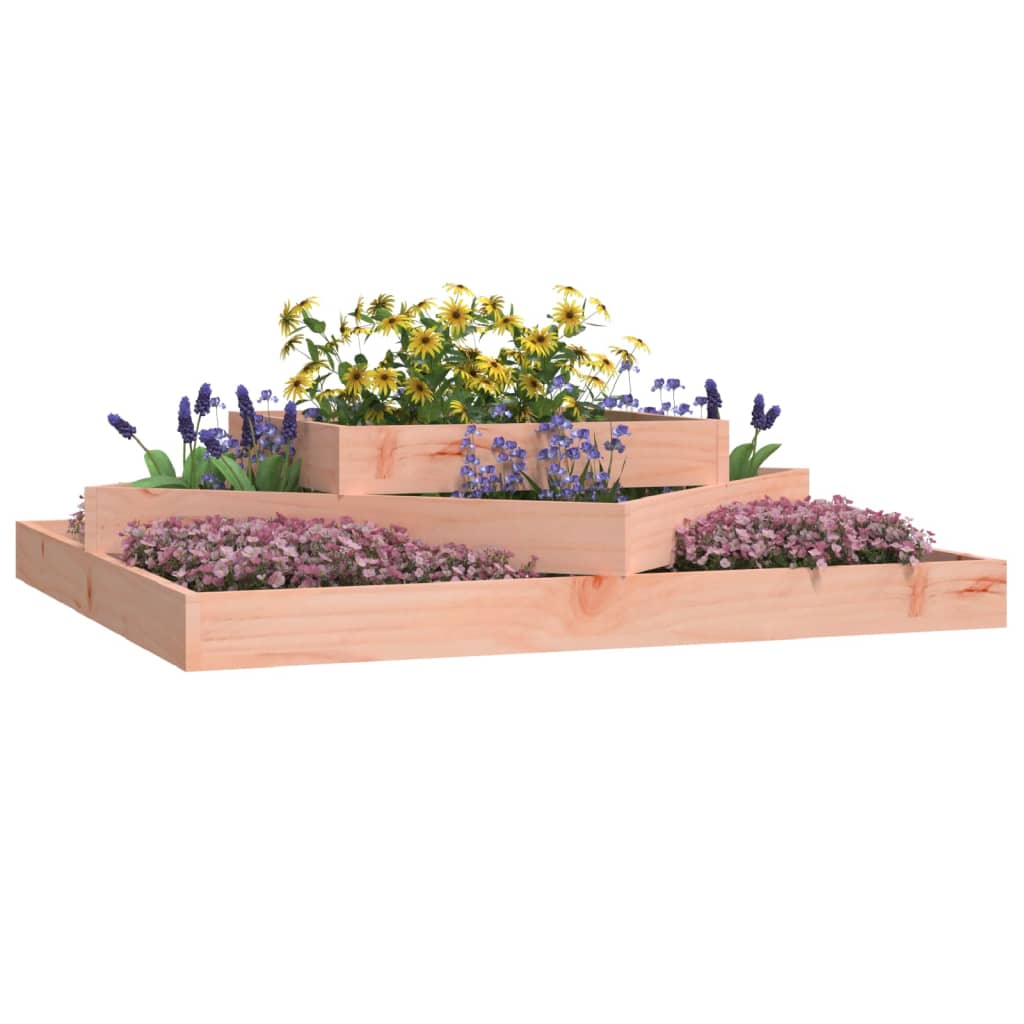 vidaXL Pflanzkübel 112x112x27 cm Massivholz Douglasie
