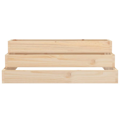 vidaXL Pflanzkübel 80x80x27 cm Massivholz Kiefer