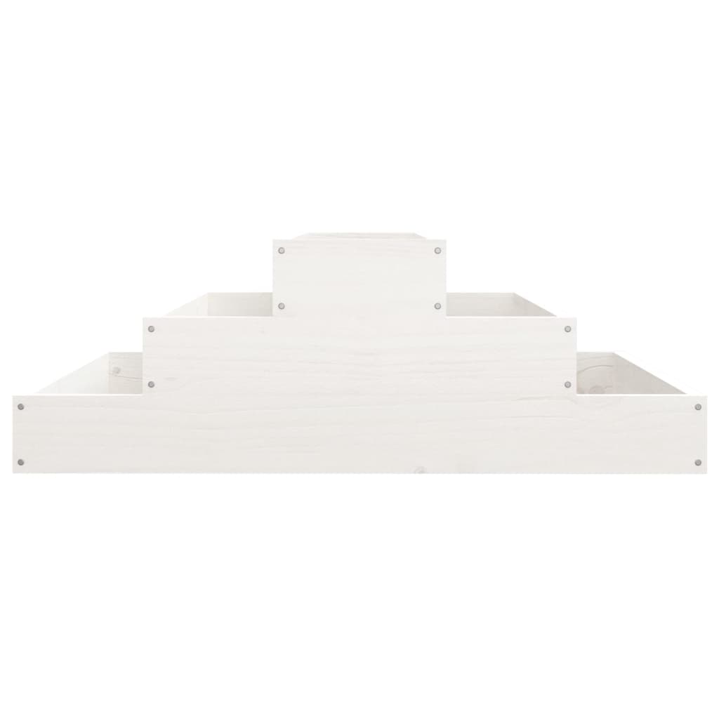 vidaXL Jardinière Blanc 80x80x27 cm Pin Massif
