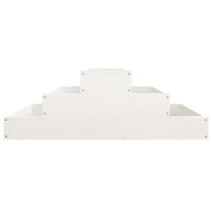 vidaXL Jardinière Blanc 80x80x27 cm Pin Massif