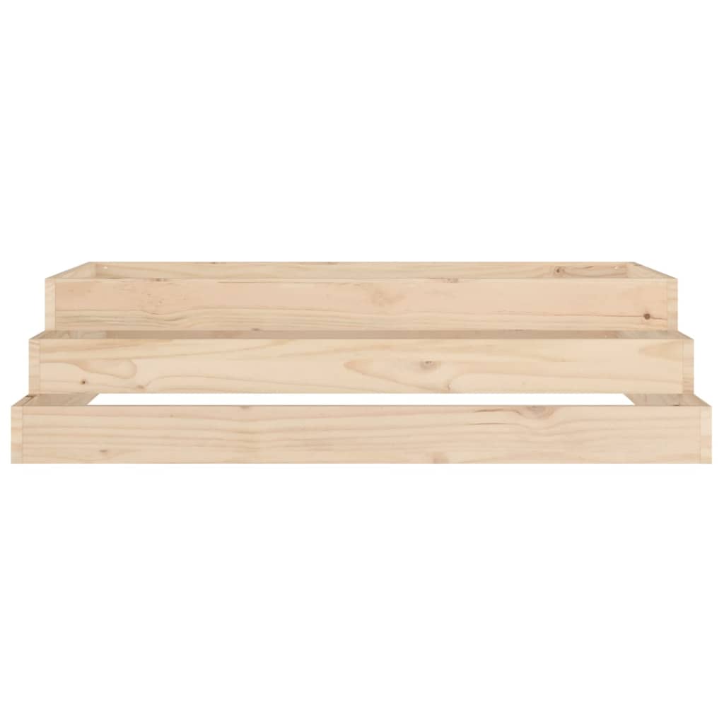 vidaXL Jardinière 110x110x27 cm Bois de pin massif