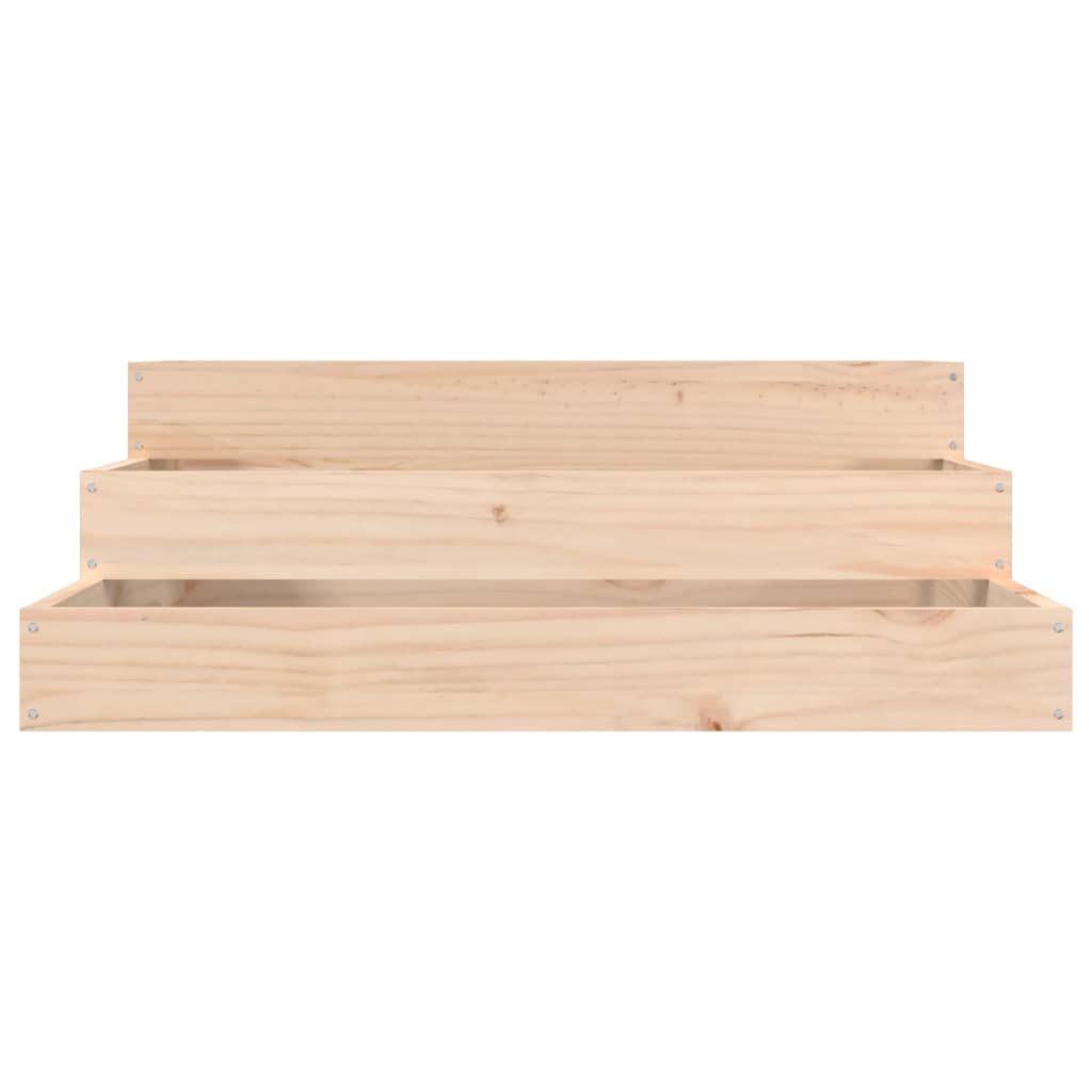 vidaXL Jardinière 78x78x27 cm Bois de pin massif