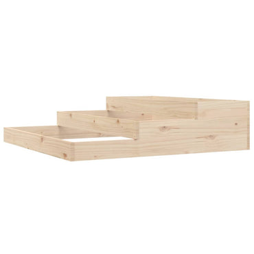 vidaXL Jardinière 107x107x27 cm Bois de pin massif