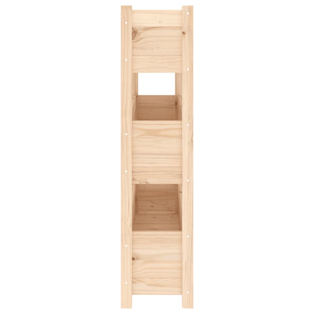 vidaXL Jardinière 112x25x104,5 cm Bois de pin massif