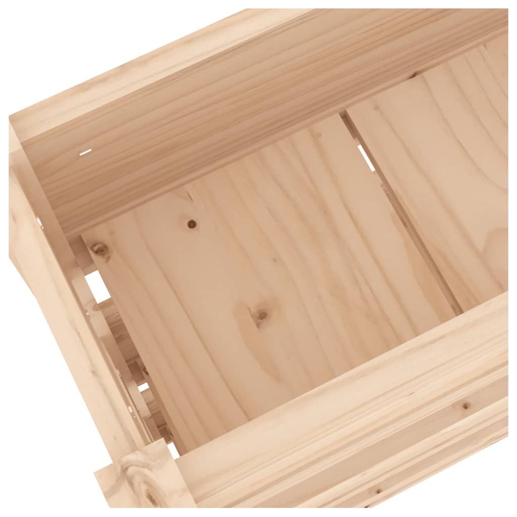 vidaXL Jardinière 112x25x104,5 cm Bois de pin massif