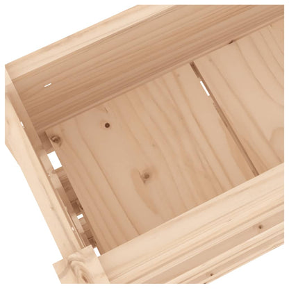 vidaXL Jardinière 112x25x104,5 cm Bois de pin massif