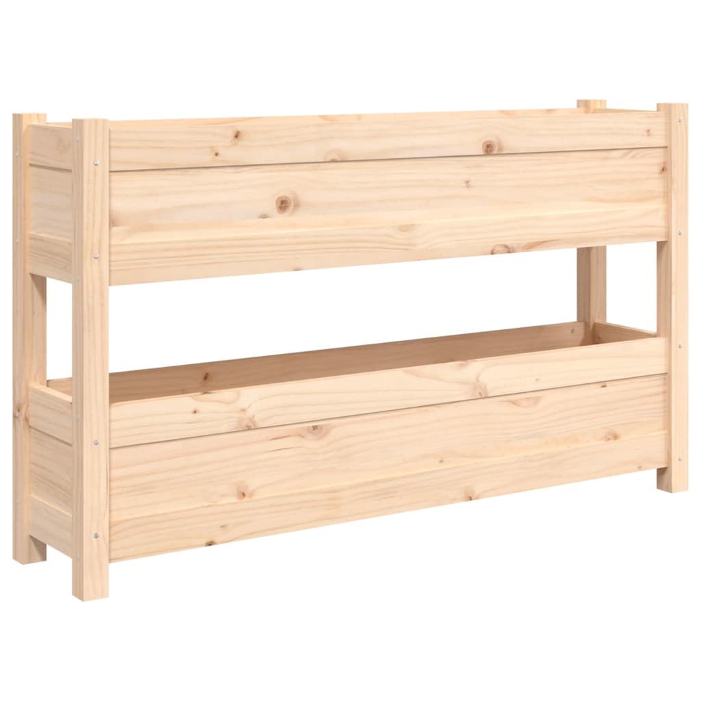 vidaXL Jardinière 112x25x66 cm Bois de pin massif
