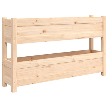 vidaXL Jardinière 112x25x66 cm Bois de pin massif