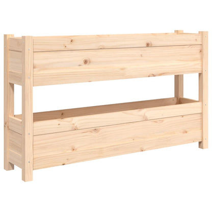 vidaXL Jardinière 112x25x66 cm Bois de pin massif