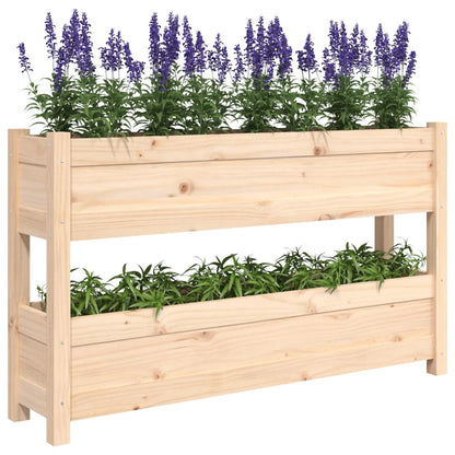 vidaXL Jardinière 112x25x66 cm Bois de pin massif