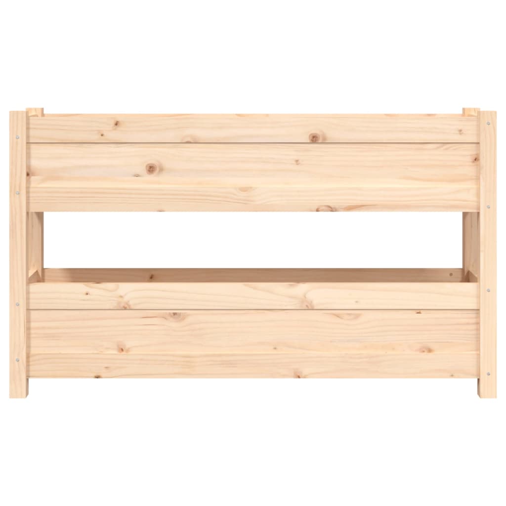 vidaXL Jardinière 112x25x66 cm Bois de pin massif