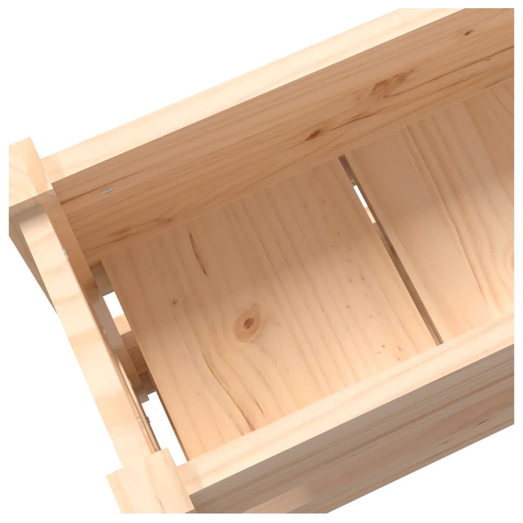 vidaXL Jardinière 112x25x66 cm Bois de pin massif