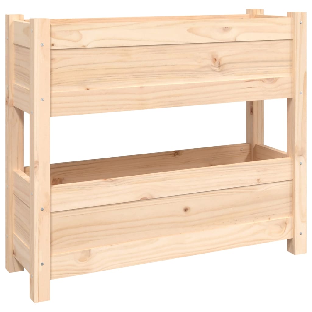 vidaXL Jardinière 77x25x66 cm Bois de pin massif