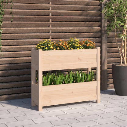 vidaXL Jardinière 77x25x66 cm Bois de pin massif