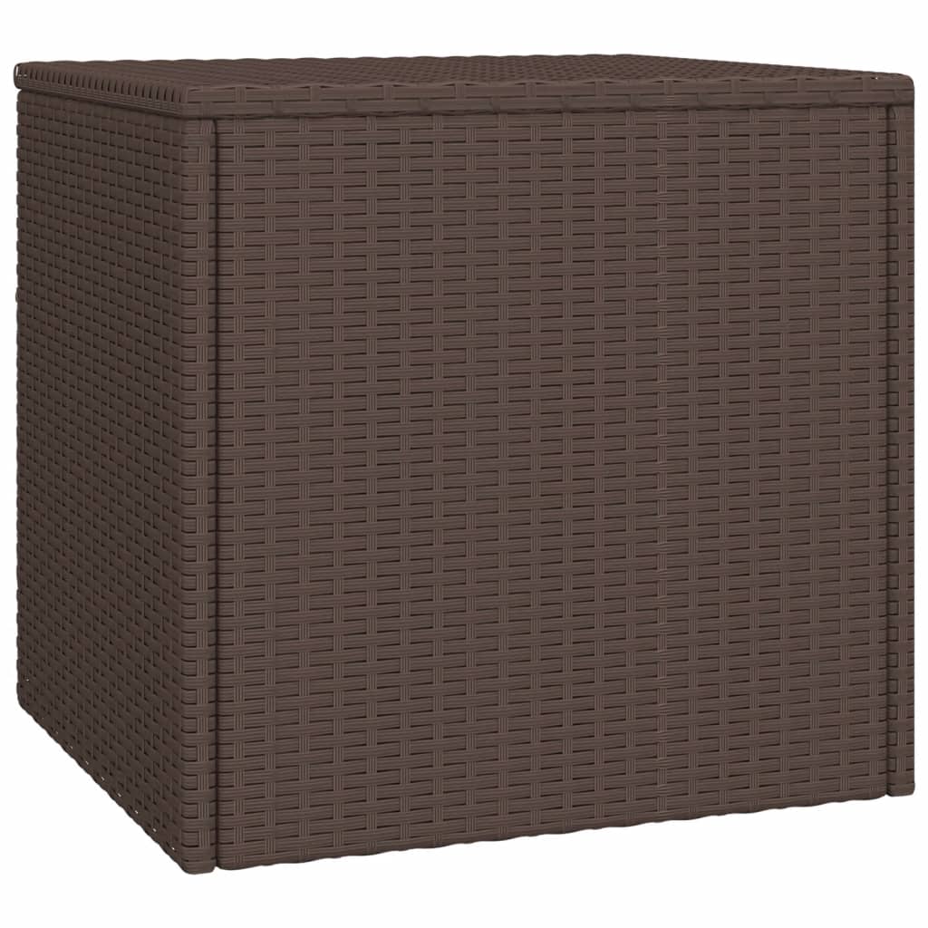 vidaXL Tables basses 3 pcs Marron Résine tressée