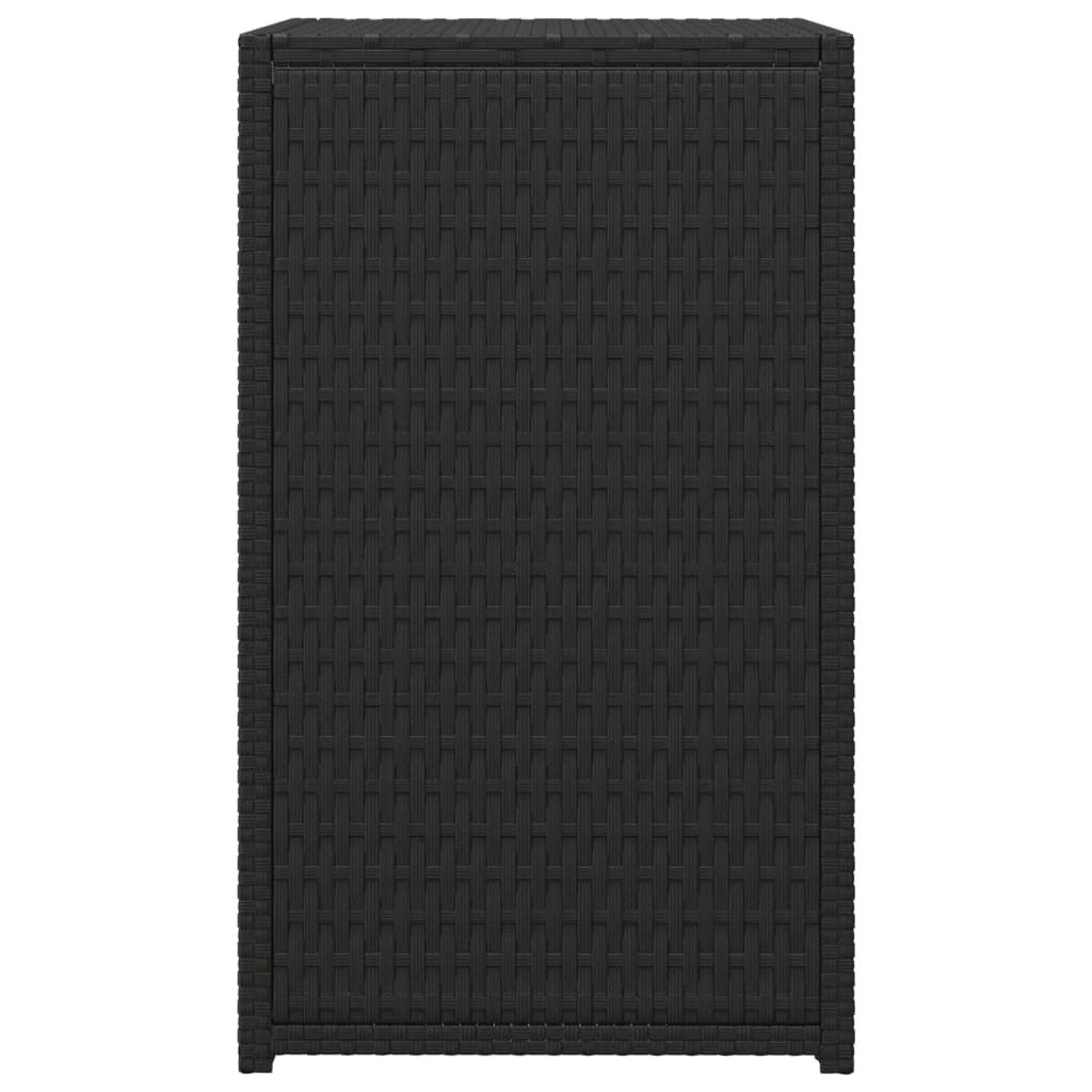 vidaXL Table d'appoint noire 40x35x60 cm en polyrotin