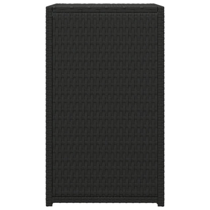 vidaXL Table d'appoint noire 40x35x60 cm en polyrotin