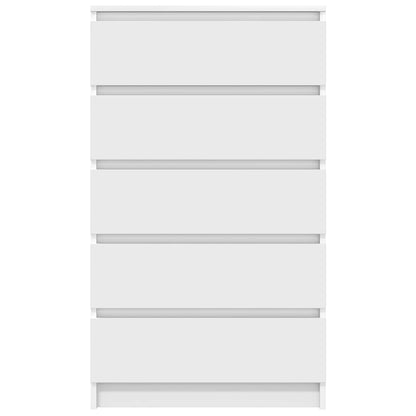 vidaXL Commode de rangement Blanc 60x36x103 cm Bois d'ingénierie