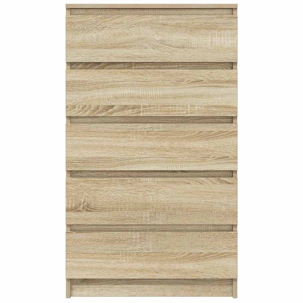 vidaXL Commode Sonoma Chêne 60x36x103 cm Bois d'ingénierie