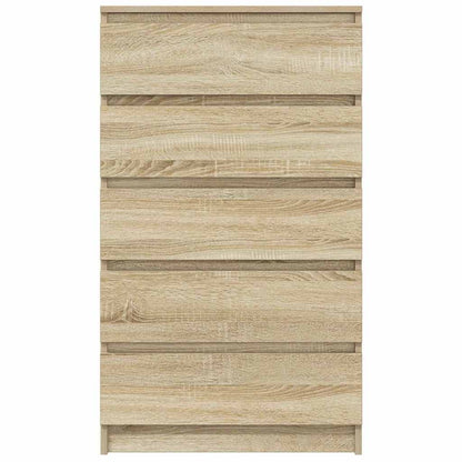 vidaXL Commode Sonoma Chêne 60x36x103 cm Bois d'ingénierie