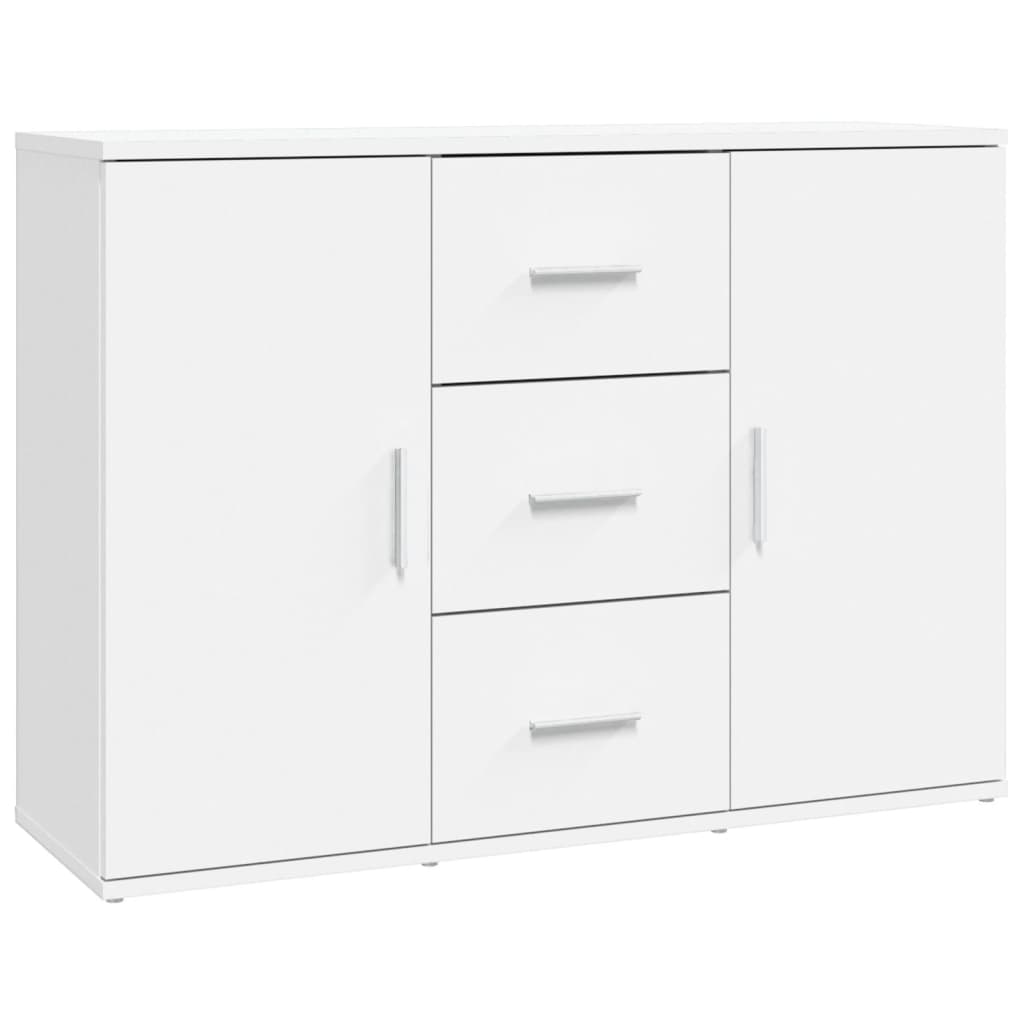 vidaXL Sideboard Weiß 91x29,5x65 cm Holzwerkstoff