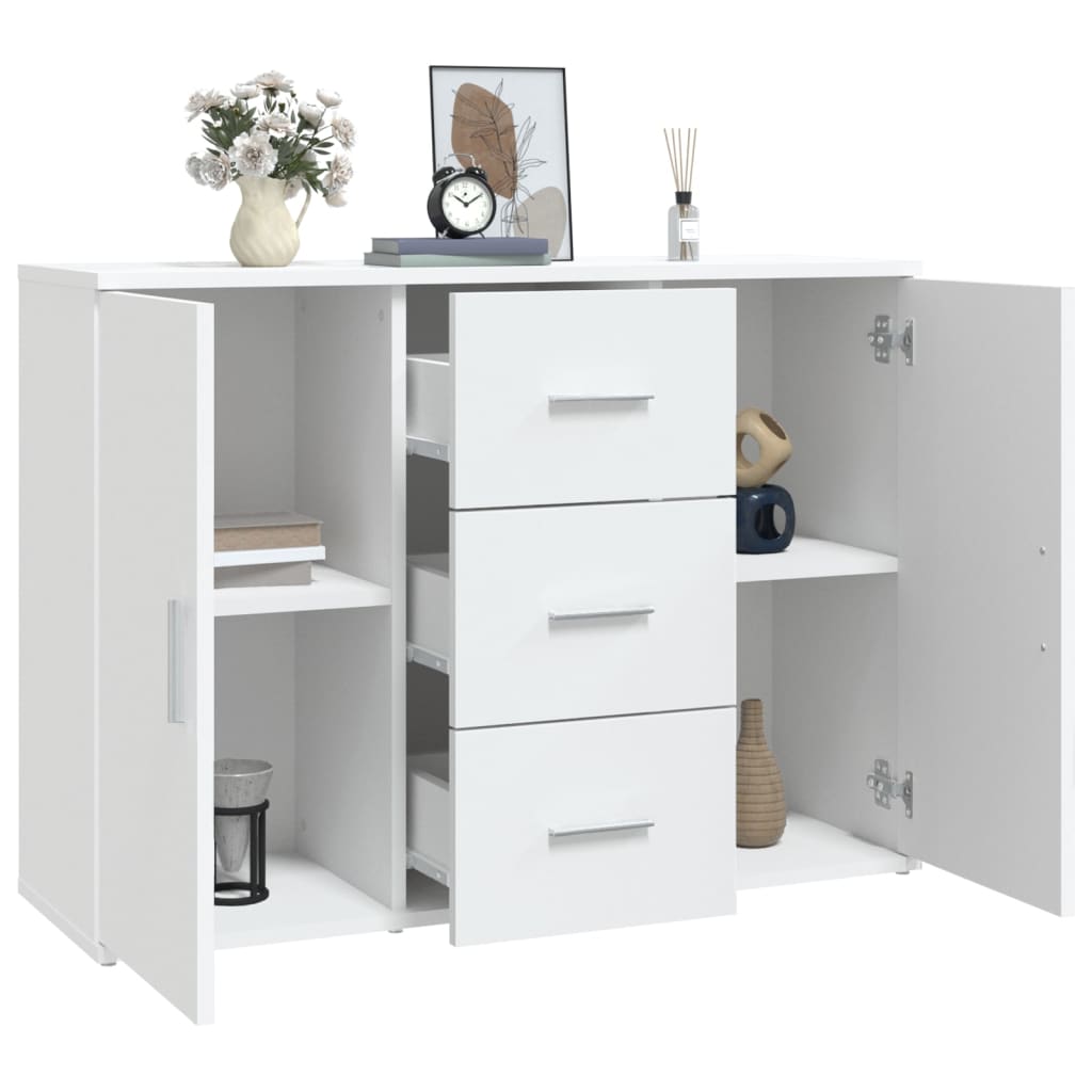 vidaXL Sideboard Weiß 91x29,5x65 cm Holzwerkstoff