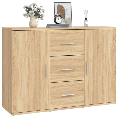 vidaXL Buffet chêne Sonoma 91x29,5x65 cm Aggloméré