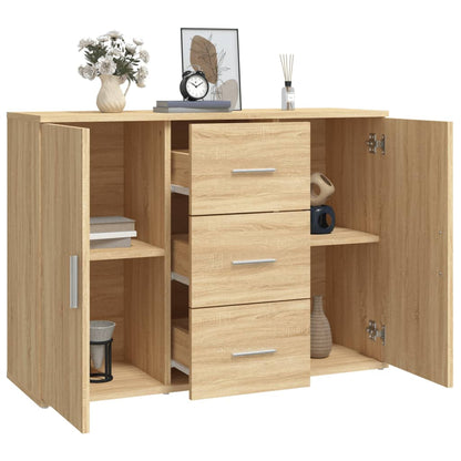 vidaXL Buffet chêne Sonoma 91x29,5x65 cm Aggloméré
