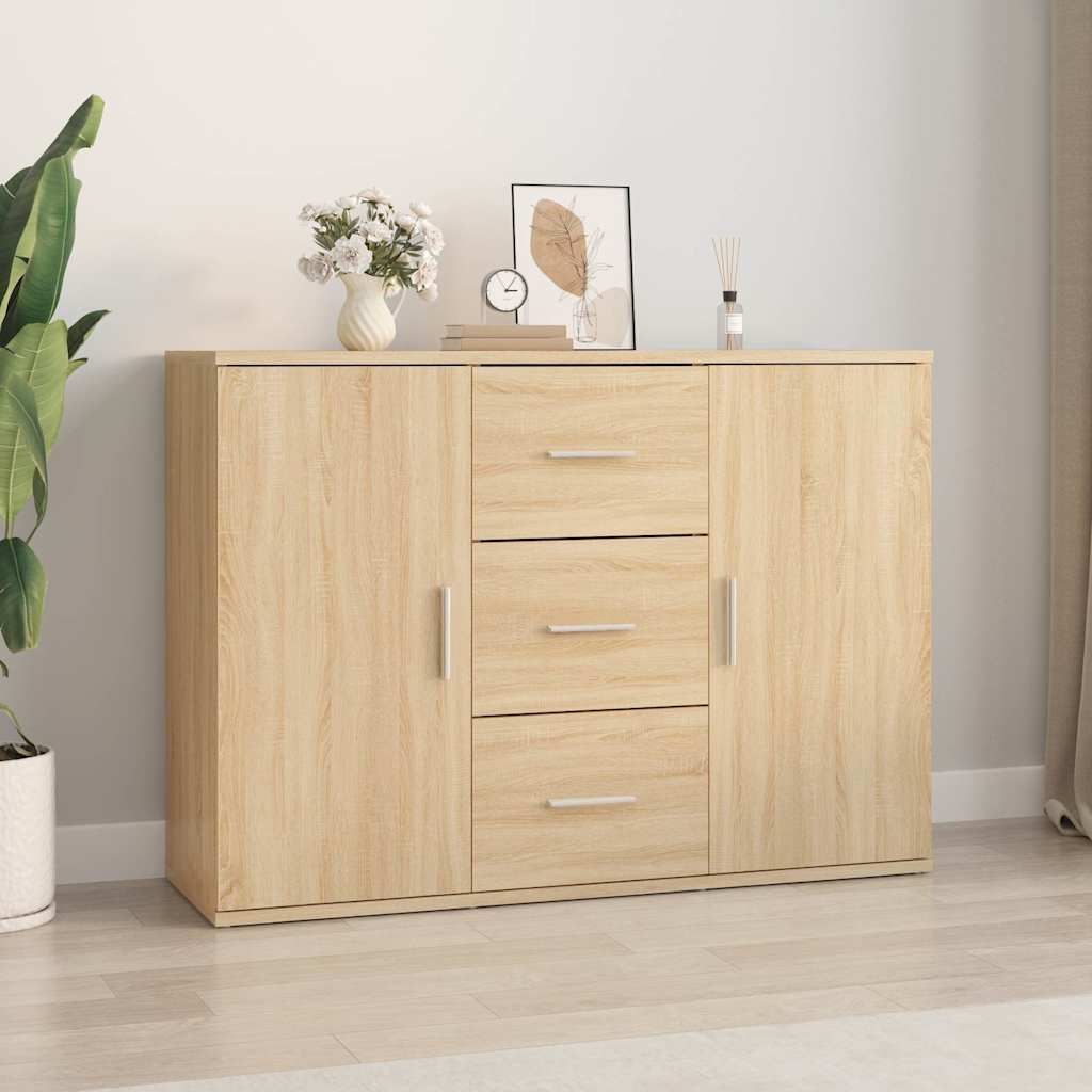 vidaXL Buffet chêne Sonoma 91x29,5x65 cm Aggloméré