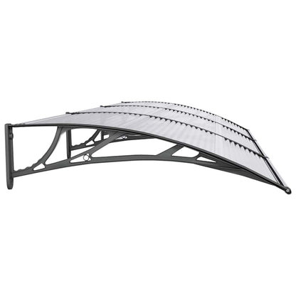 vidaXL Türvordach Schwarz 300x100 cm Polycarbonat