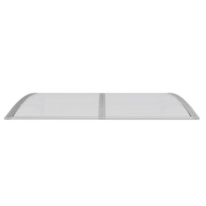 vidaXL Türvordach Grau 150x100 cm Polycarbonat