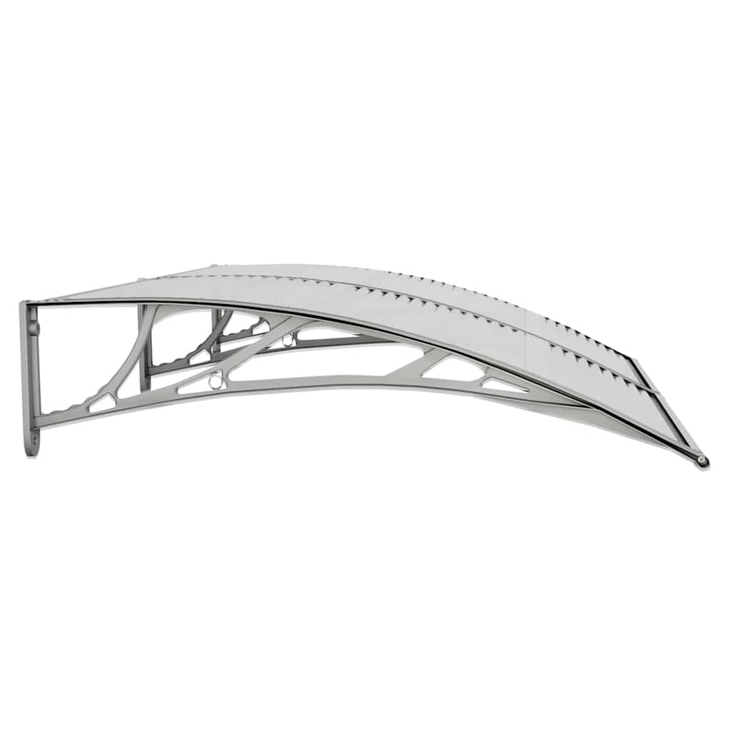 vidaXL Türvordach Grau 150x100 cm Polycarbonat