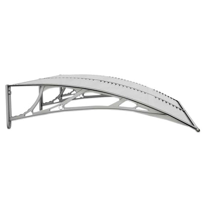 vidaXL Türvordach Grau 150x100 cm Polycarbonat
