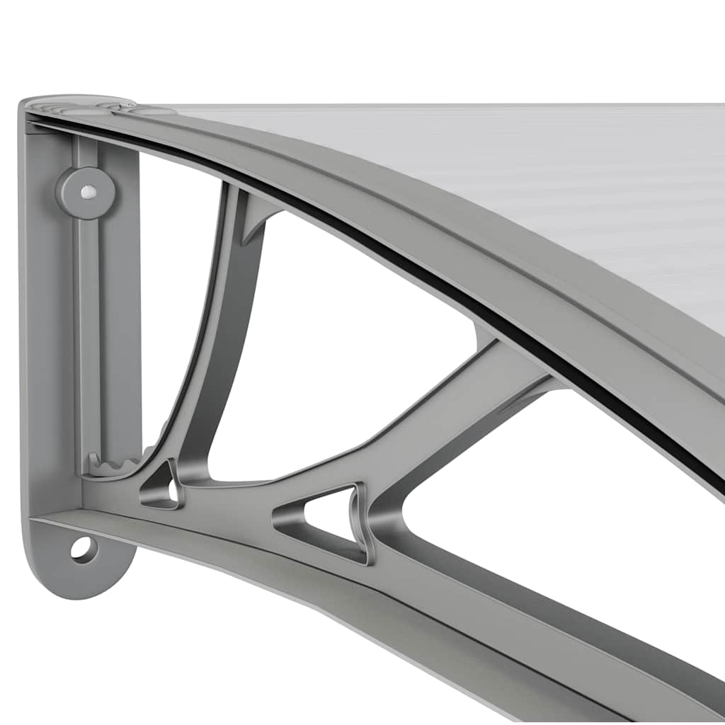 vidaXL Türvordach Grau 150x100 cm Polycarbonat