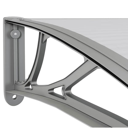 vidaXL Türvordach Grau 150x100 cm Polycarbonat
