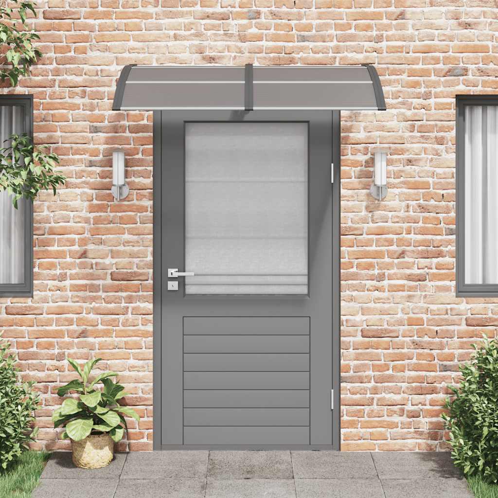 vidaXL Türvordach Schwarz 150x100 cm Polycarbonat